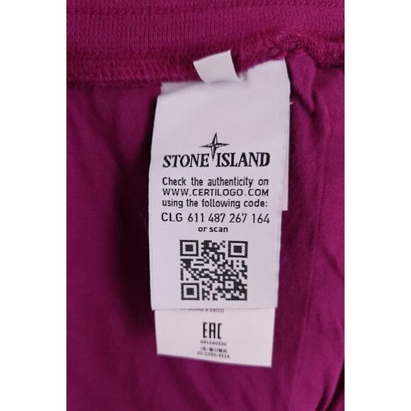 STONE ISLAND Mens 3XL XXXL Logo Patch Sweatpants in Magenta New/Defect $285US - Picture 12 of 12